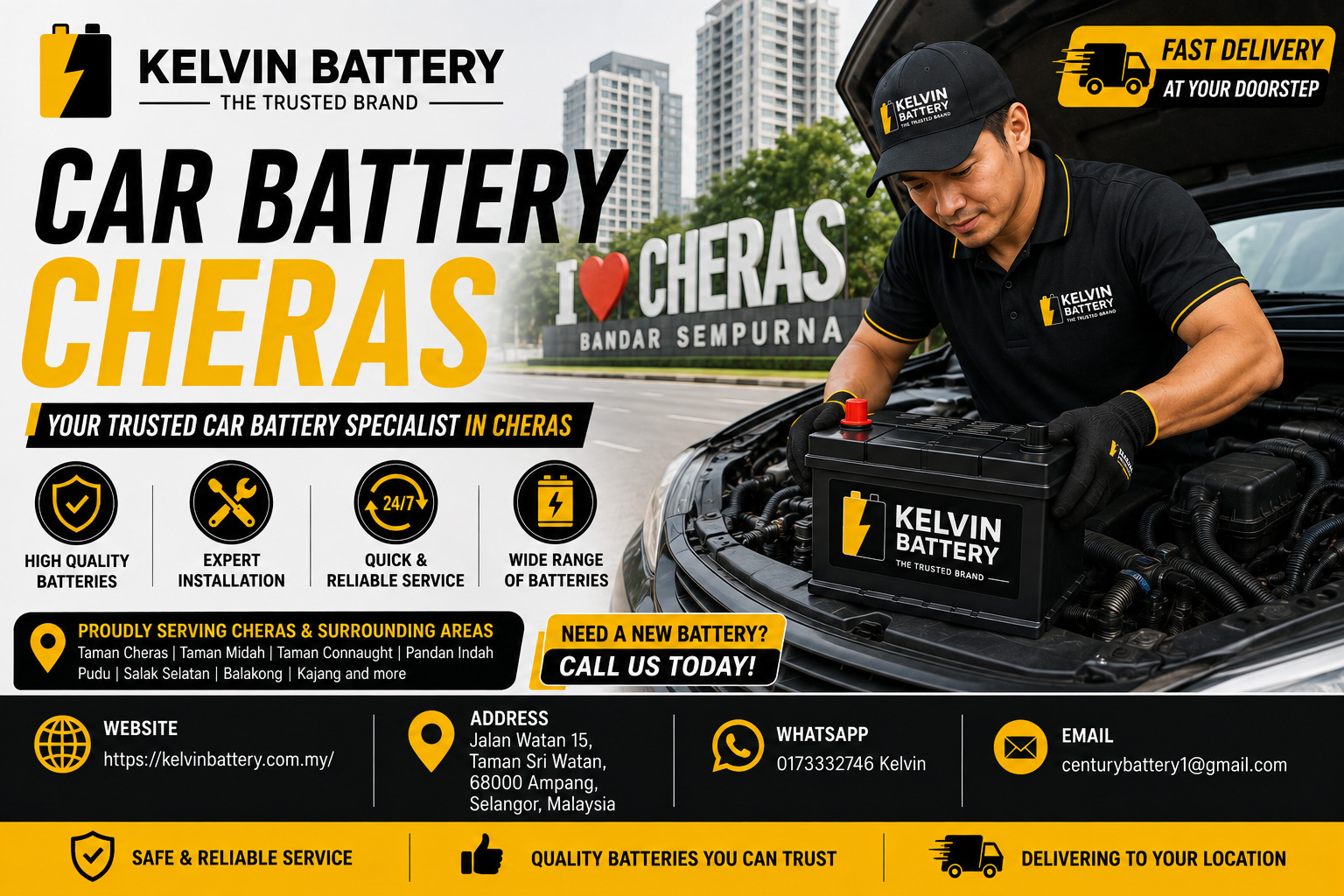 Car Battery Cheras