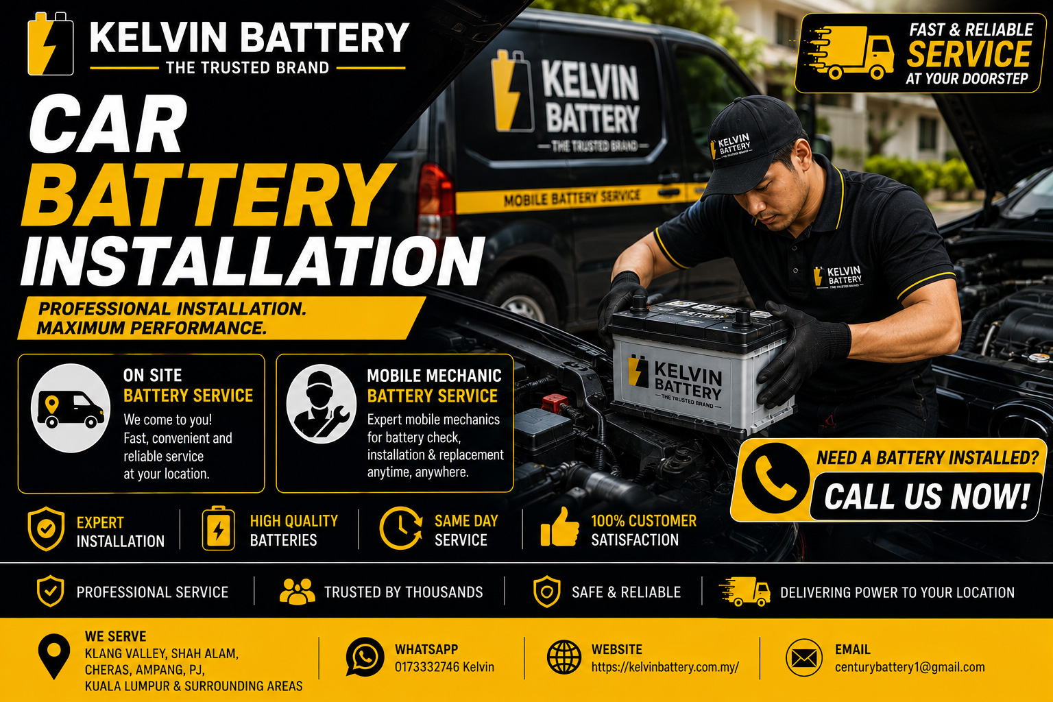 Car Battery Installation